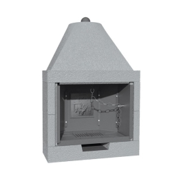 Camino A Legna In Ghisa Prefabbricato 97x55x137H M100TGH Marsicamin