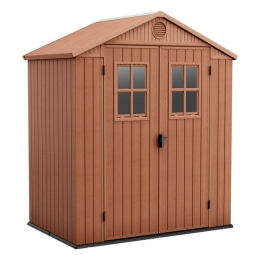 Casetta Da Giardino 190x122x221H Darwin 6x4 Marrone Keter - 2 Finestre