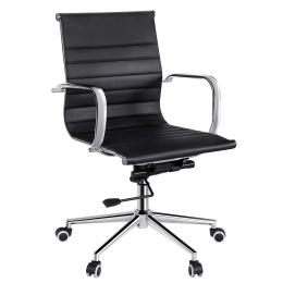 Poltrona Da Ufficio Design Moderno Base Metallo Mod.HW61982GR Grigio