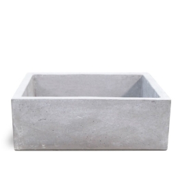Lavello Da Giardino Acquaio In Cemento Moderno 45x35x16 Madrid Grigio