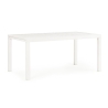 Tavolo In Alluminio Allungabile Da Esterno 90x160-240 Cm Bianco