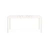 Tavolo In Alluminio Allungabile Da Esterno 90x160-240 Cm Bianco