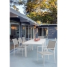 Tavolo In Alluminio Allungabile Da Esterno 90x160-240 Cm Bianco