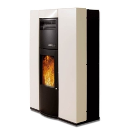 Dielle Ostro 100 Tube Turbo 12 kW bianco perla Stufa a pellet/biomassa