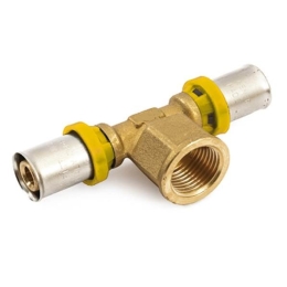 Raccordo a tee a pressare femmina per gas di Sesta Srl per multistrato