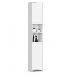 Colonna Da Bagno Multiuso 2 Ante 2 Vani 32x28x180 Serena Bianca