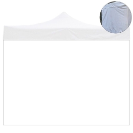 Telo laterale 2x2mt bianco ricambio per gazebo richiudibile 2x2mt