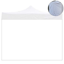 Telo laterale 3x2mt bianco ricambio per gazebo richiudibile 3x3mt