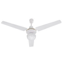 Ventilatore da soffitto 3 Pale con luce D.120 cm 70w BIANCO DA54009