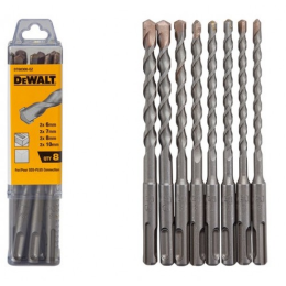 Set 8 punte attacco sds-plus DeWalt DT60300