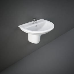Lavabo 440 x 550 mm con colonna o semicolonna Karla RAK - Lovebrico