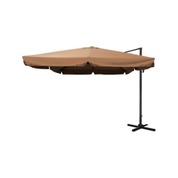 Ombrellone 3x4 Decentrato In Alluminio Sabbia Con Flap Girevole