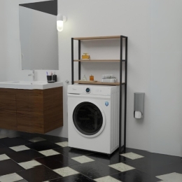 Mobile Coprilavatrice Industrial 70x21x150 Con 3 Ripiani Ida Rovere