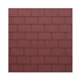 Tegola bituminosa Tegola canadese Premium Rectangular 3,05 mq 2101030001001  rosso unito