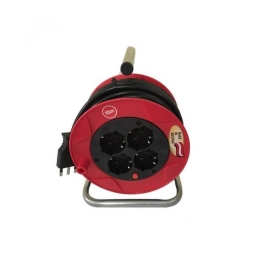 Tamburo avvolgicavo 15 mt 4 prese 16A Brennenstuhl 1079185104 rosso