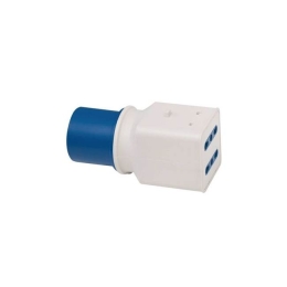 Adattatore 3 poli con spina CEE e 2 prese IT 10/16 A Brennenstuhl