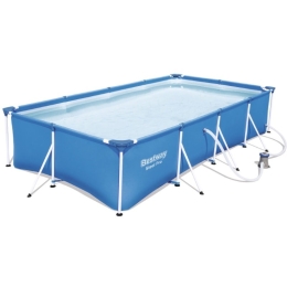 Piscina fuori terra rettangolare 4x2,11x0,81 mt con pompa Bestway