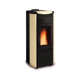 Termostufa a pellet 14.2 kW La Nordica-Extraflame mod. Melinda Idro Steel 2.0 pergamena