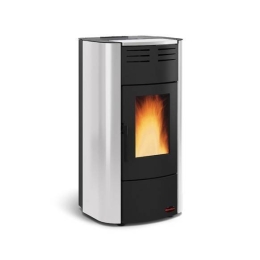 Termostufa a pellet 19 kW La Nordica-Extraflame mod. Raffaella Idro 2.0 argento