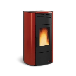 Termostufa a pellet 19 kW La Nordica-Extraflame mod. Raffaella Idro 2.0 bordeaux