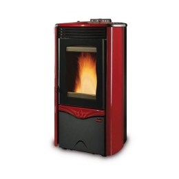 Termostufa a pellet 12 kW La Nordica Extraflame mod. Duchessa Idro Steel bordeaux
