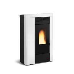 Stufa a pellet slim canalizzata 8 kW La Nordica Extraflame mod. Annabella bianco