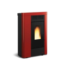 Stufa a pellet slim canalizzata 8 kW La Nordica Extraflame mod. Annabella bordeaux