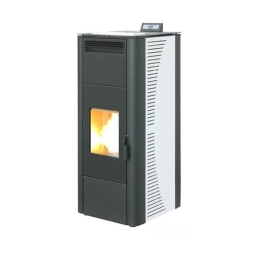 Termostufa a pellet 23.1 kW con ventilazione frontale King 24 Idro