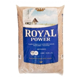 Pellet di abete bianco EN PLUS A1 Royal Power 15 kg