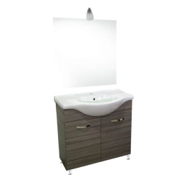 Mobile bagno 85 cm con lavabo e specchio palissandro - Antonella 16887