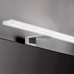Applique LED 80 cm per specchio da bagno luce bianca fredda cromato