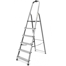 Divina Home Scala domestica in alluminio 6 gradini DH53833