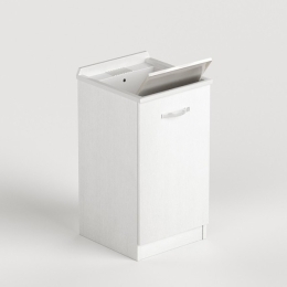 Lavatoio Ad 1 Anta 47x50 In Legno Nobilitato Colore Bianco Moderno