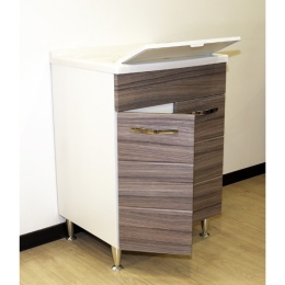 Lavatoio 60x50 Effetto Legno Vasca In Resina Antonella Palissandro
