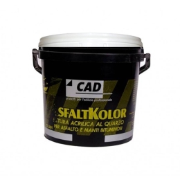 Pittura bianca 14 lt per asfalto e manti bituminosi Cad AsfaltKolor