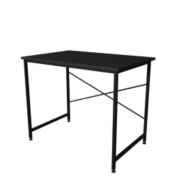 Scrivania Stile Industrial Ferro E Legno 90x60x73 Adam Antracite