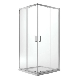 Box doccia 80 x 80 cm ad angolo cristallo 6 mm trasparente Basic Jonathan