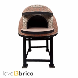 Forno a legna Artigianale Per Pizze Diametro Interno 100 cm completo di base
