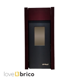 Dielle Grecale Idro 14 bordeaux lucido Termostufa 14 kW a pellet/biomassa