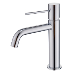 Miscelatore Per Lavabo In Ottone Cromato Lucido Smooth Rubicer