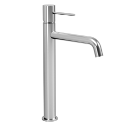 Miscelatore Lavabo Alto In Ottone Cromato Lucido Smooth Rubicer