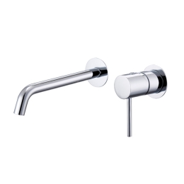 Miscelatore Lavabo Ad Incasso In Ottone Cromato Lucido Smooth Rubicer