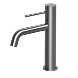 Miscelatore Per Lavabo In Ottone Grigio Canna Di Fucile Smooth Rubicer
