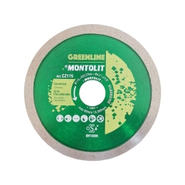 Montolit Cermont CZ115 Green Line Disco diamantato per grès porcellanato 115 x 22,23 mm