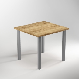Gambe quadrate da tavolo 50x50 mm in acciaio verniciato alluminio
