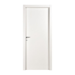 Porta reversibile a battente con telaio bianco laccato 80x210 cm