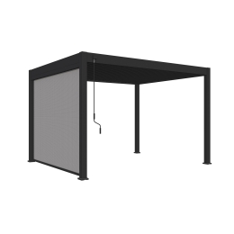 Tenda laterale motorizzata 3M per pergole Ombréa S2 - Antracite