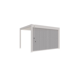 Tenda laterale motorizzata 3M per pergole Ombréa S2 - Bianco