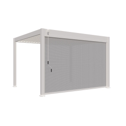 Tenda laterale motorizzata 4M per pergole Ombréa S2 - Bianco