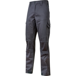 Pantaloni Da Lavoro In Cotone Elasticizzato Slim Guapo U-Power Grigio